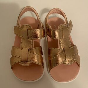 See Kai Run Basics Toddler Shayna Sandals-Rose Gold
